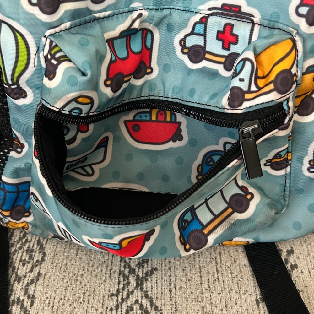 Colorful Transportation Themed Backpack - Picture 4 of 6